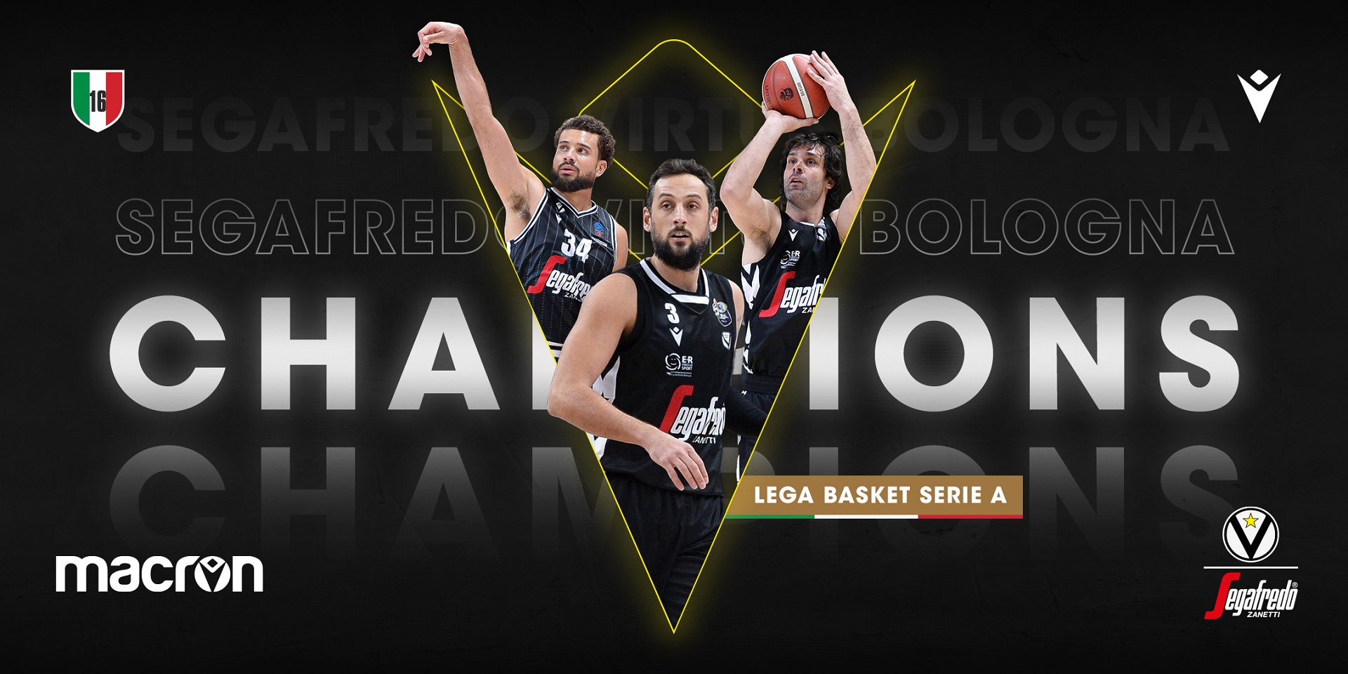 VIRTUS SEGAFREDO BOLOGNA È CAMPIONE D'ITALIA 2021
